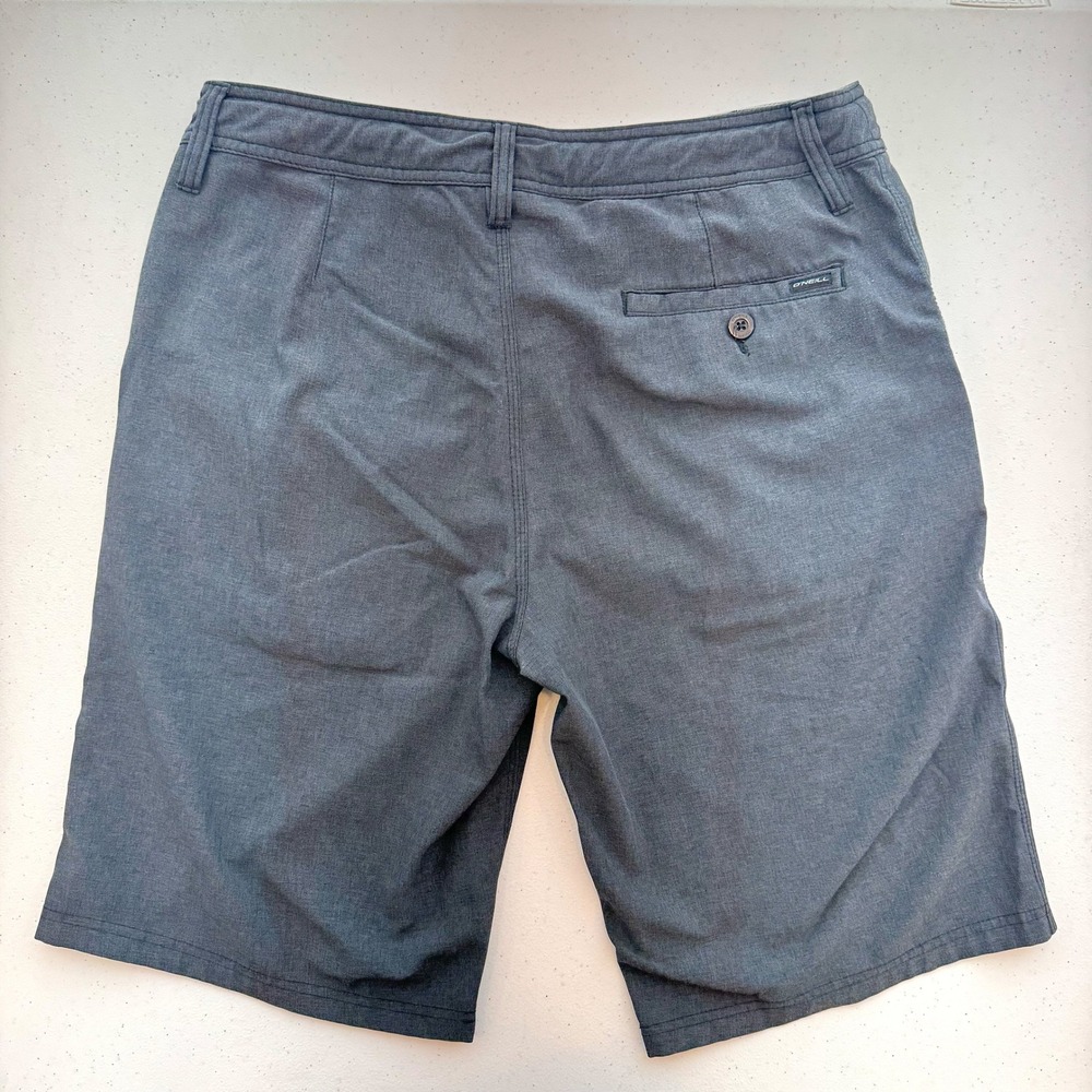 O'Neill Men's‎ Charcoal Reserve Heather Hybrid Board Shorts Size 30 - Picture 2 of 9